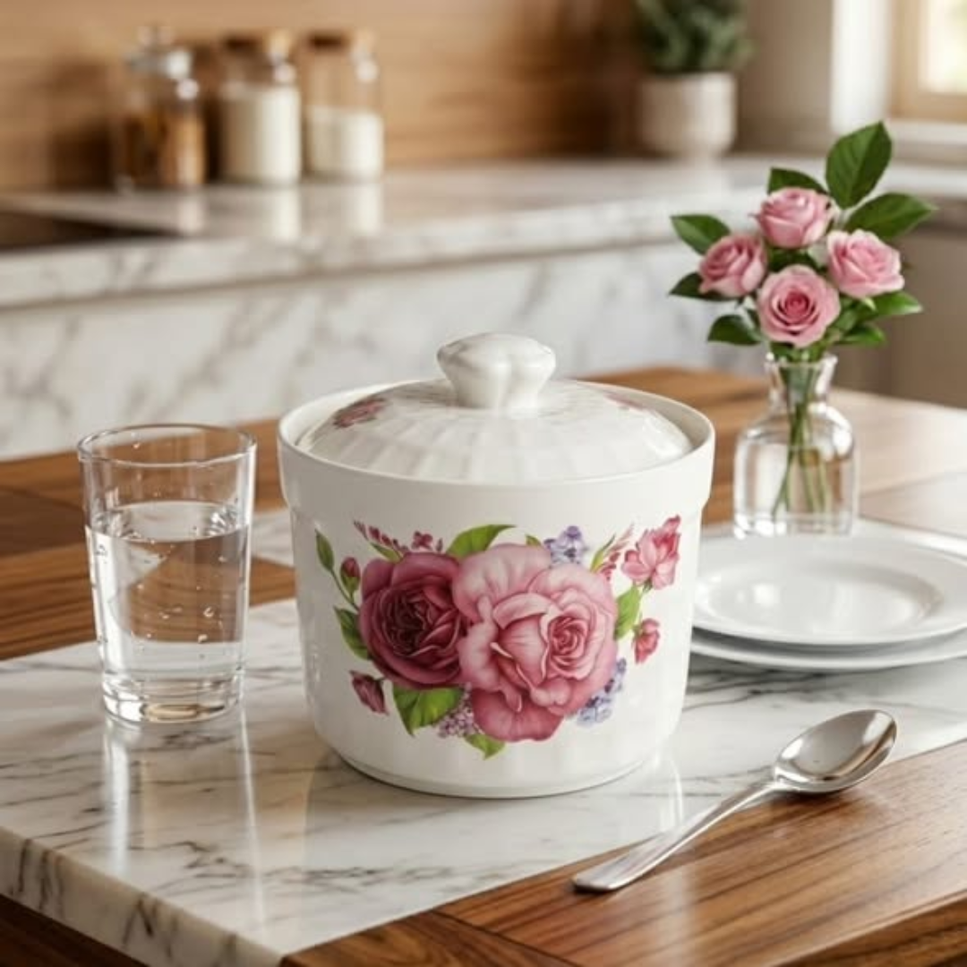 Bone China Sugar Stew Pot