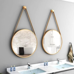 Round Iron Art Wall Mirror