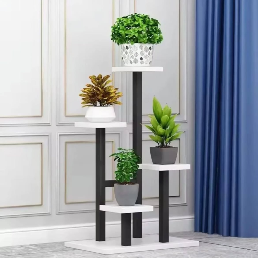 Multi-Layer Wooden Floral Display Rack