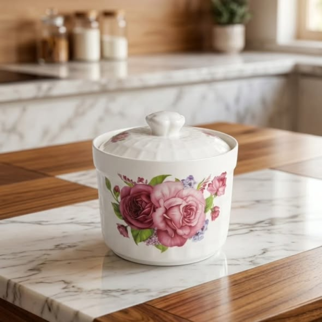Bone China Sugar Stew Pot