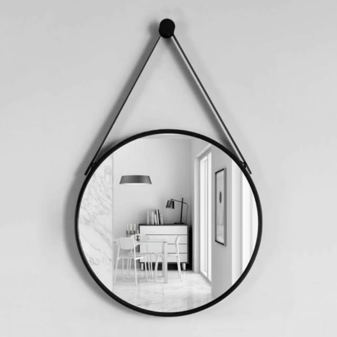 Round Iron Art Wall Mirror