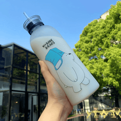 1000ml Frosted Water Bottle