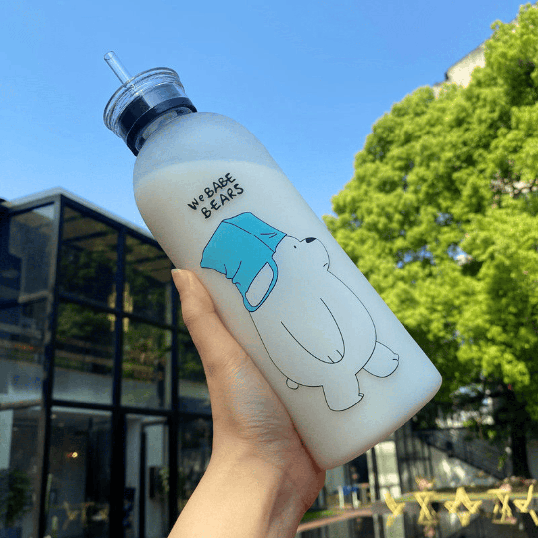 1000ml Frosted Water Bottle