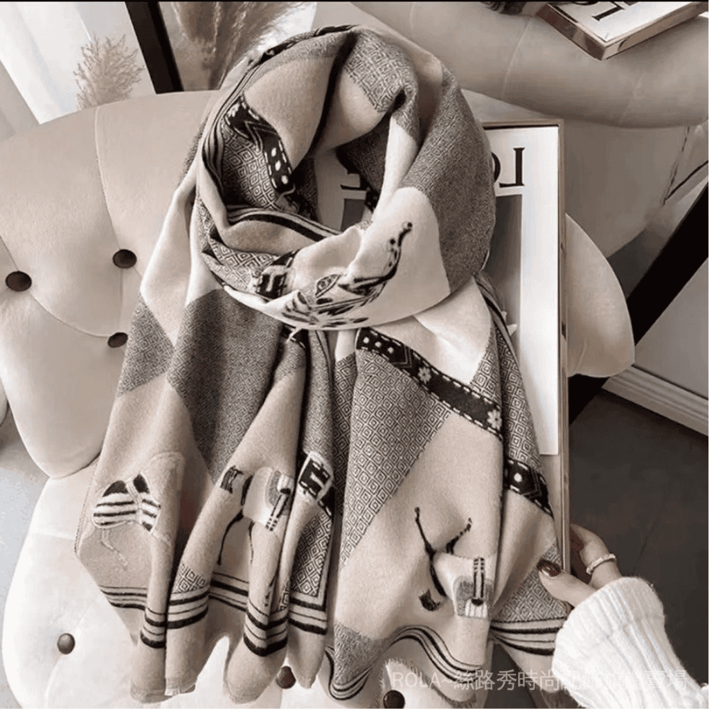 Floral Print Scarf for Women