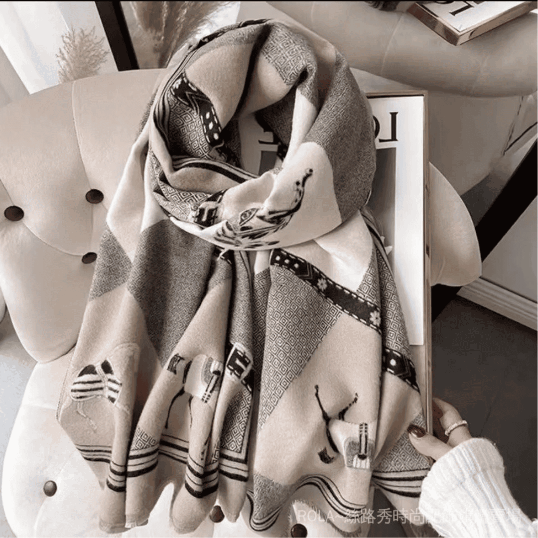 Floral Print Scarf for Women