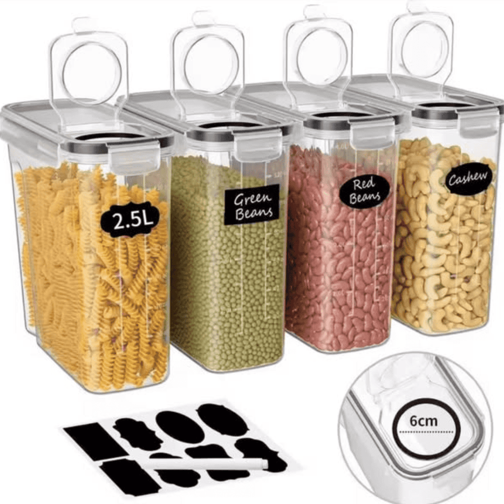 4pcs Airtight Food Storage Containers