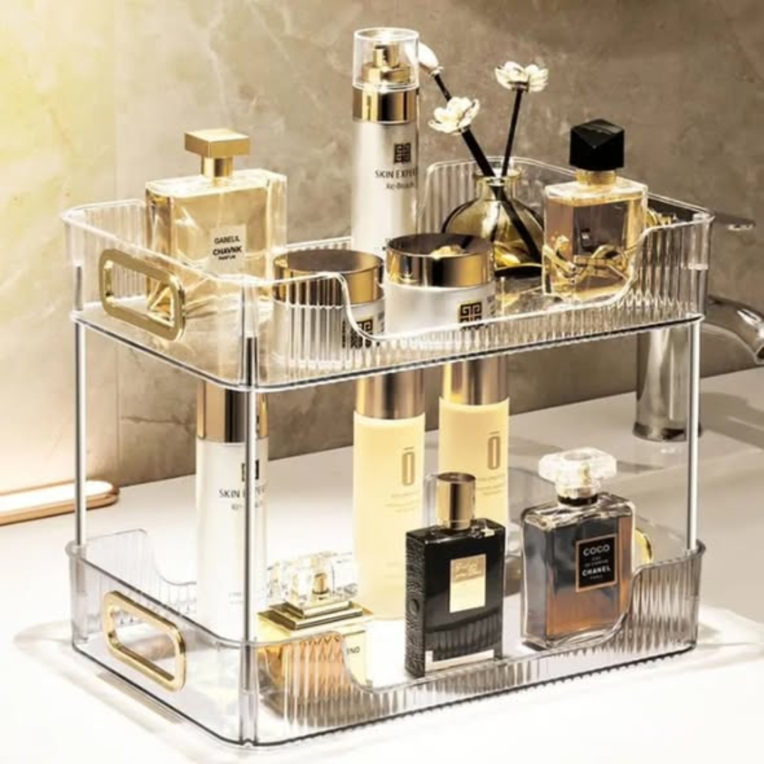 2 Layer Multipurpose Gold Organiser