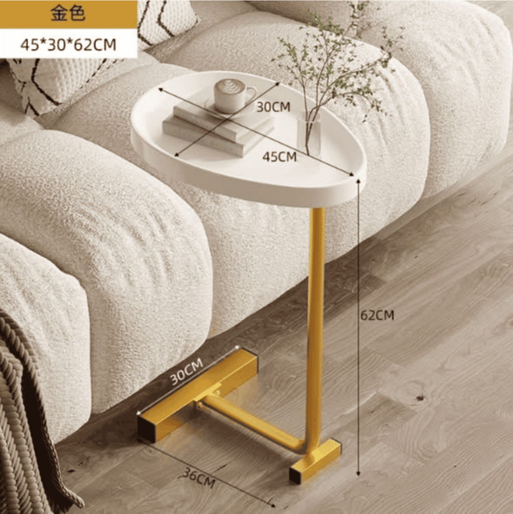 Coffee Table Side Table C-Shaped