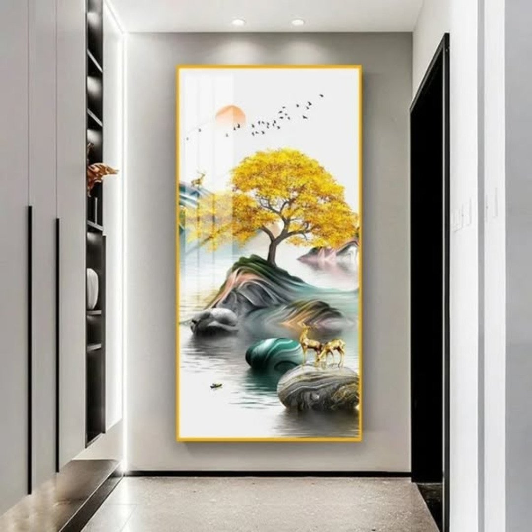 Crystal porcelain decorative painting