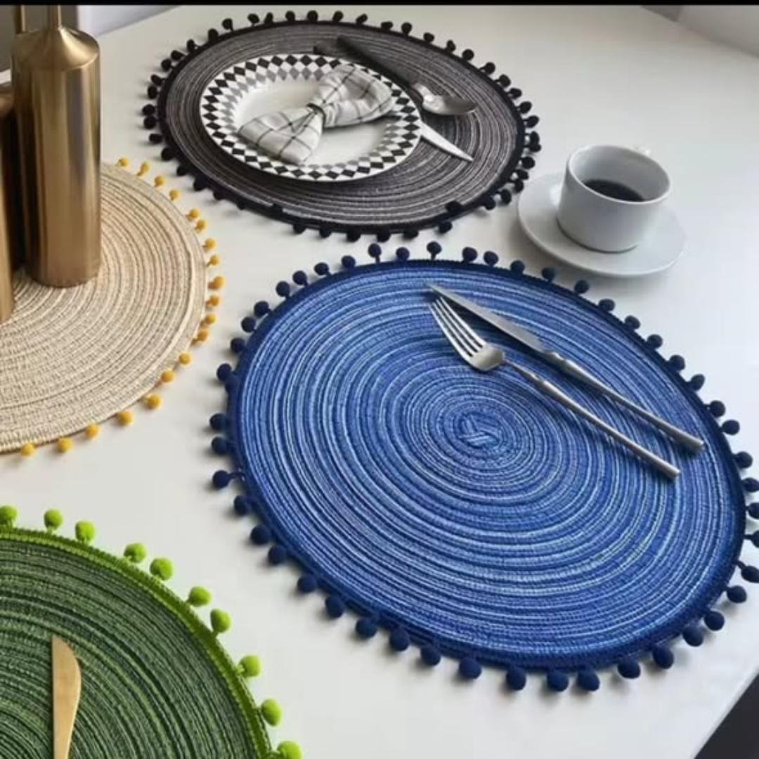 6pcs Round Table Placemats