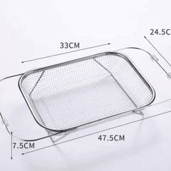 Stainless Steel Expandable Over-The-Sink Colander
