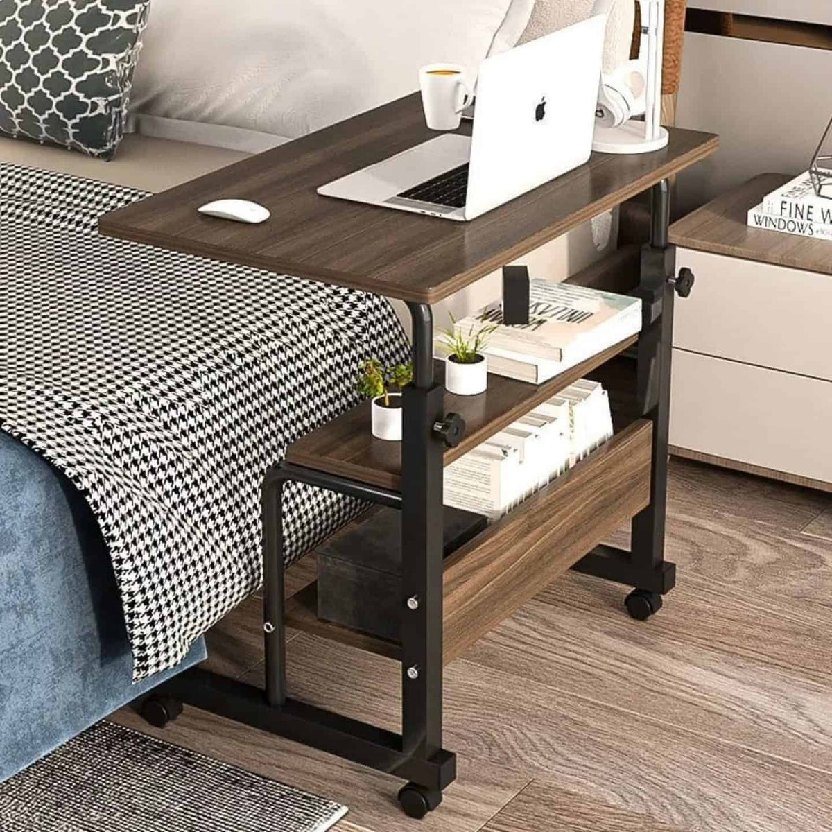 Laptop Table with Wheels