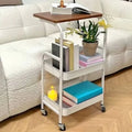 Wooden Top Double Mesh Trays Trolley