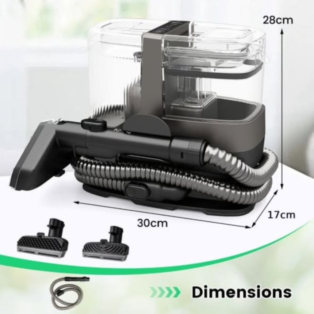 1800W Portable Spot Cleaner with Steam and Hot Water Vacuum