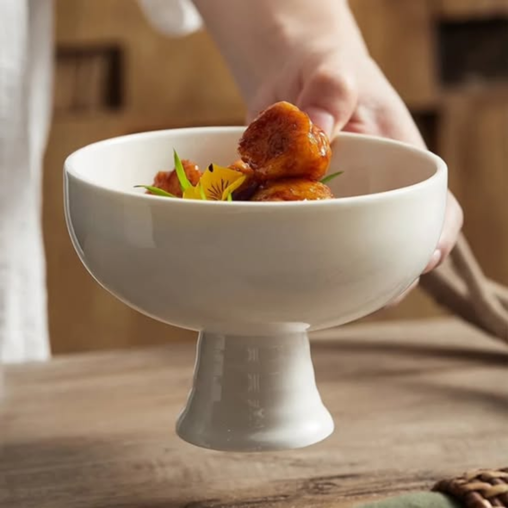 Ceramic Bowl with Stand