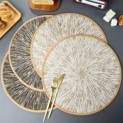 6Pcs Round Placemats