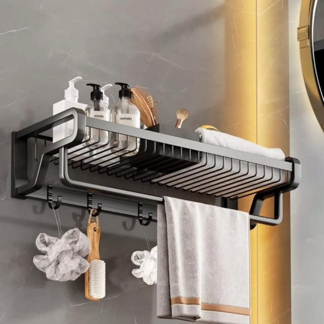Multifunctional Towel Rack With Hooks