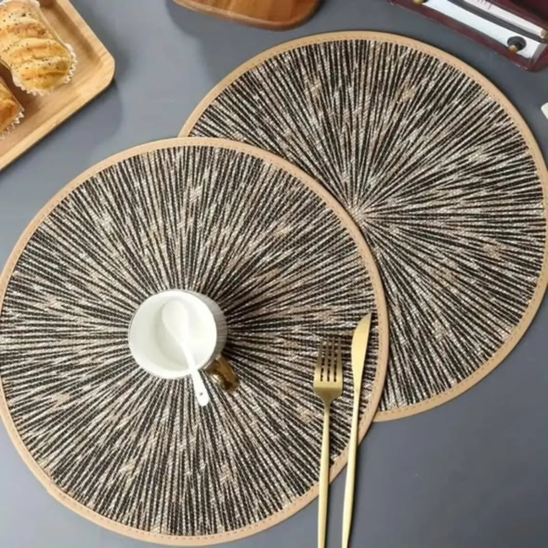 6Pcs Round Placemats