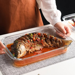 Casserole baking storage tin with lid