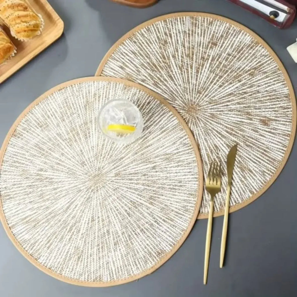 6Pcs Round Placemats