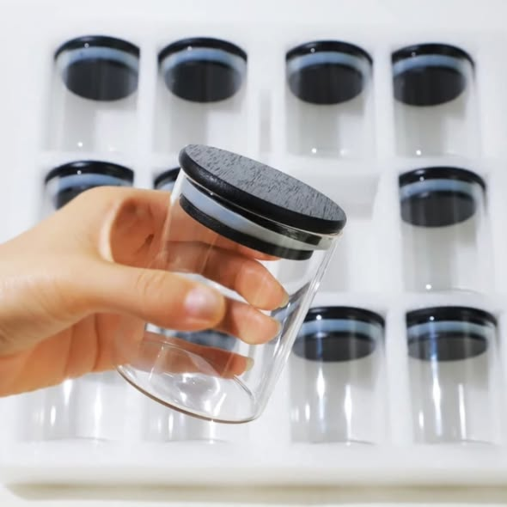 12pcs Borosilicate Spice Storage jars
