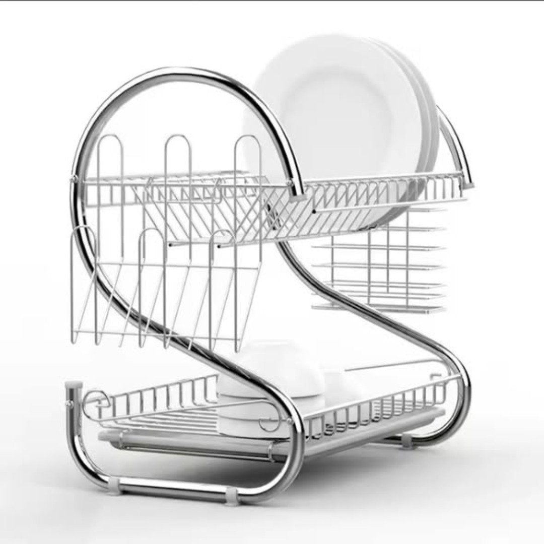 Stainless Steel 2 Tier Dish Rack