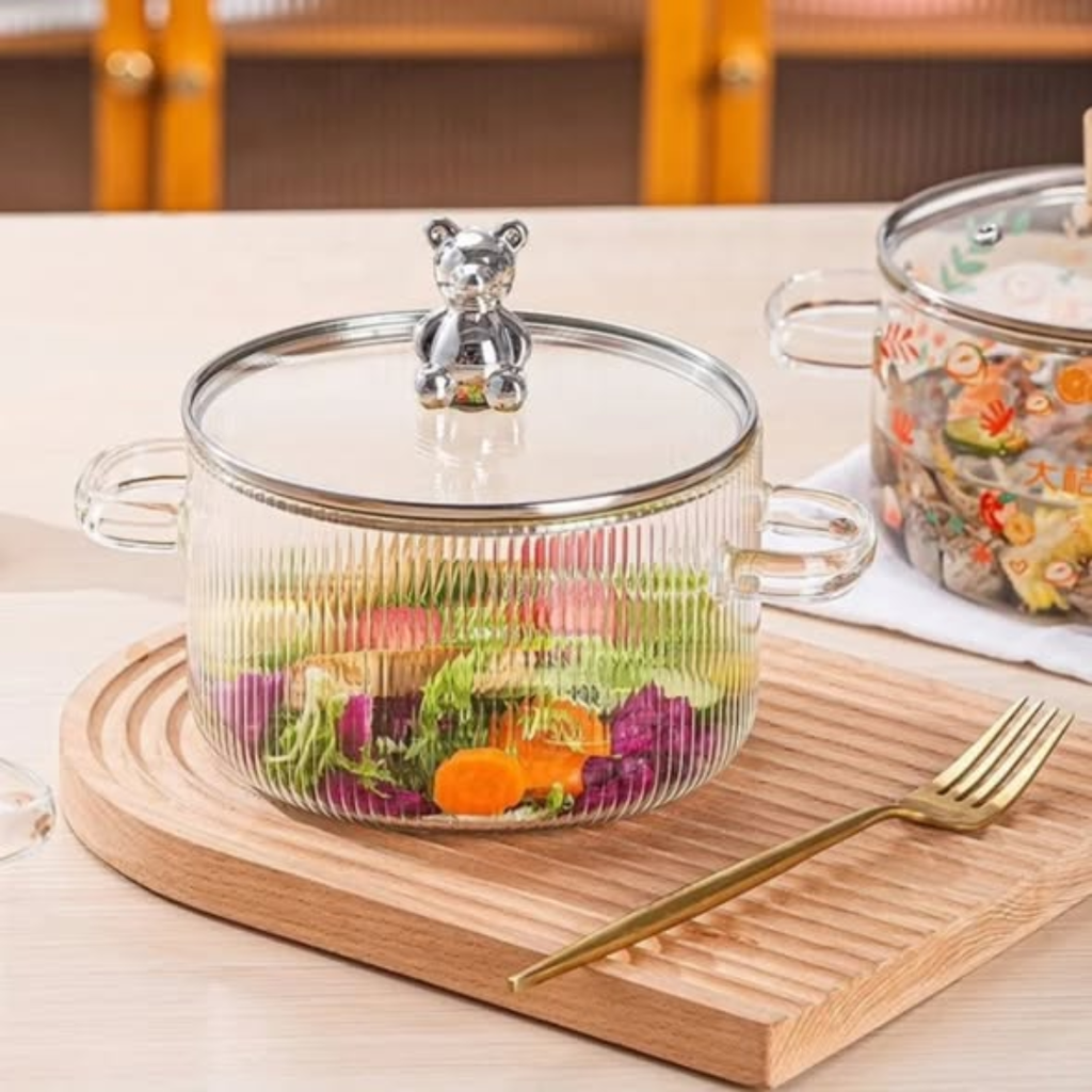 Borosilicate Glass Pot