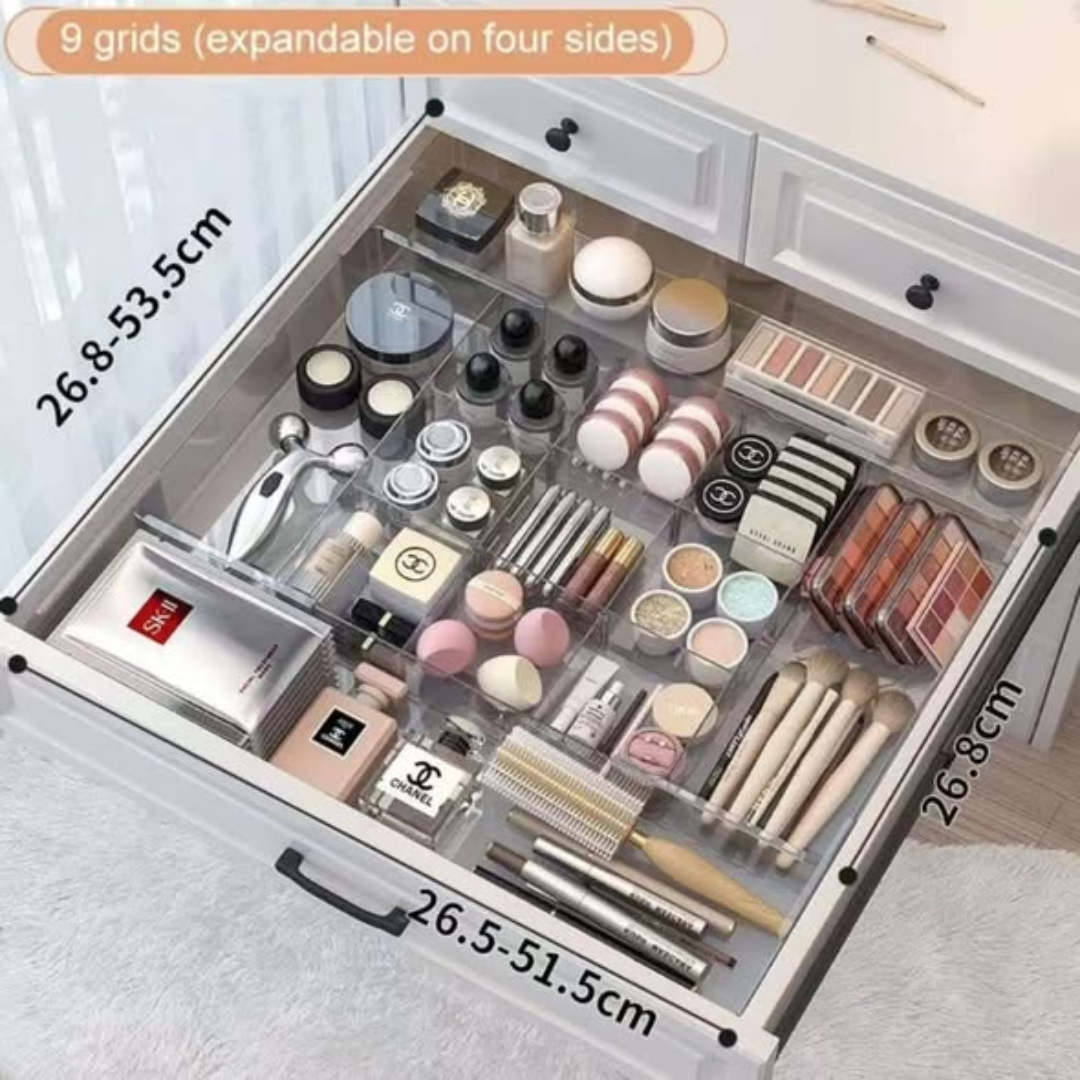 Acrylic Expandable Drawer Organizer