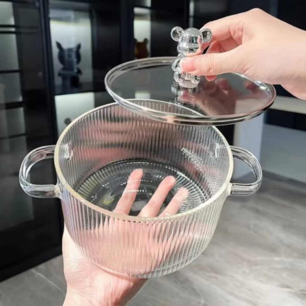 Borosilicate Glass Pot