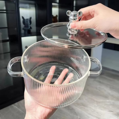 Borosilicate Glass Pot