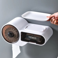 Wall Mounted Tissue Holder Bathroom Shelves
