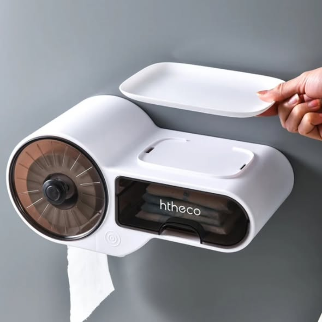 Wall Mounted Tissue Holder Bathroom Shelves