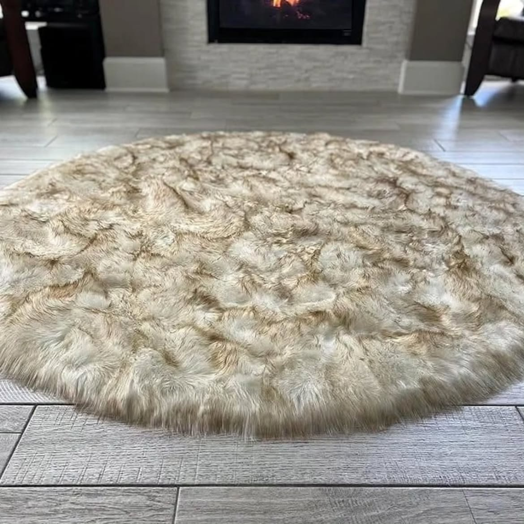 Fluffy Shaggy Bedside Carpet – 100cm