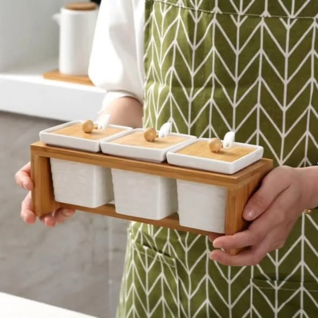 3pcs Ceramic Canister Set
