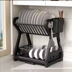 Double Sink Bowl Drain Rack