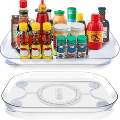 360 rotating rectangular turntable organizer