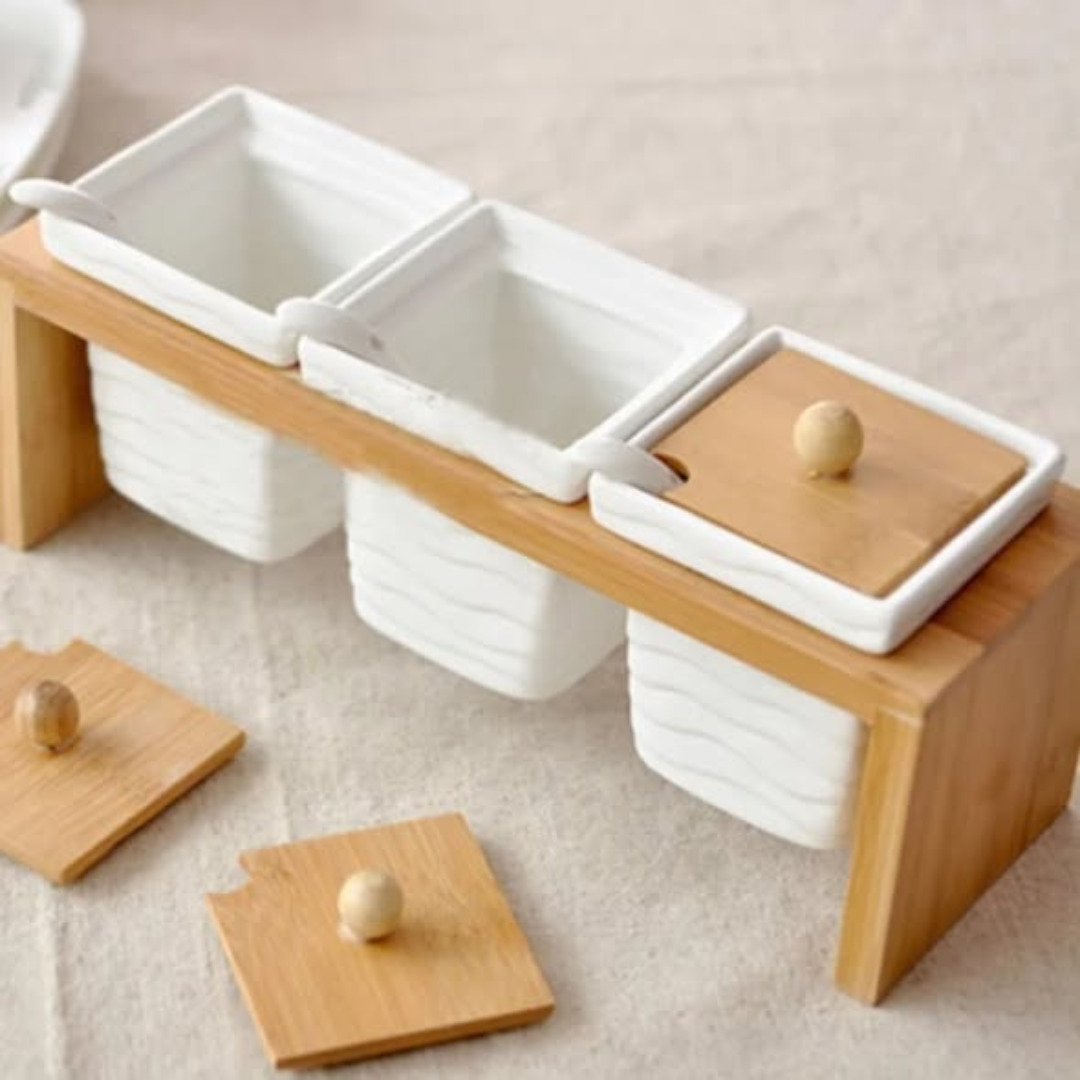 3pcs Ceramic Canister Set
