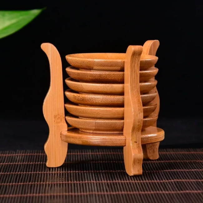 Bamboo Coasters Set