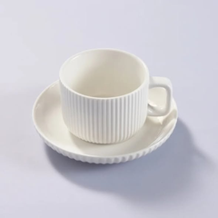 12pcs Modern Stripe Ceramic Cups