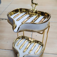 Double Ceramic Soap Holder