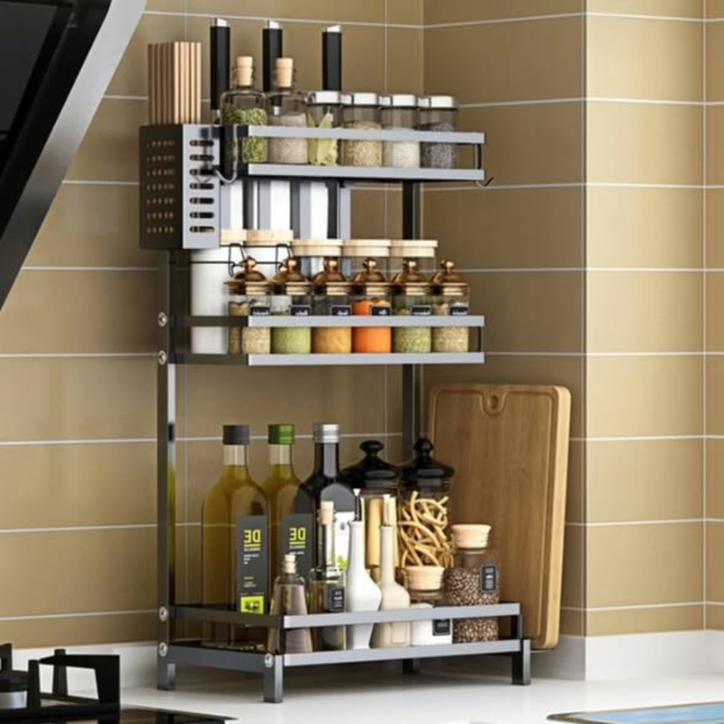 3 layer spice rack