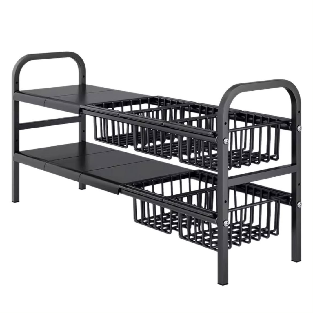 Expandable Under-Sink Organizer (5 Baskets)