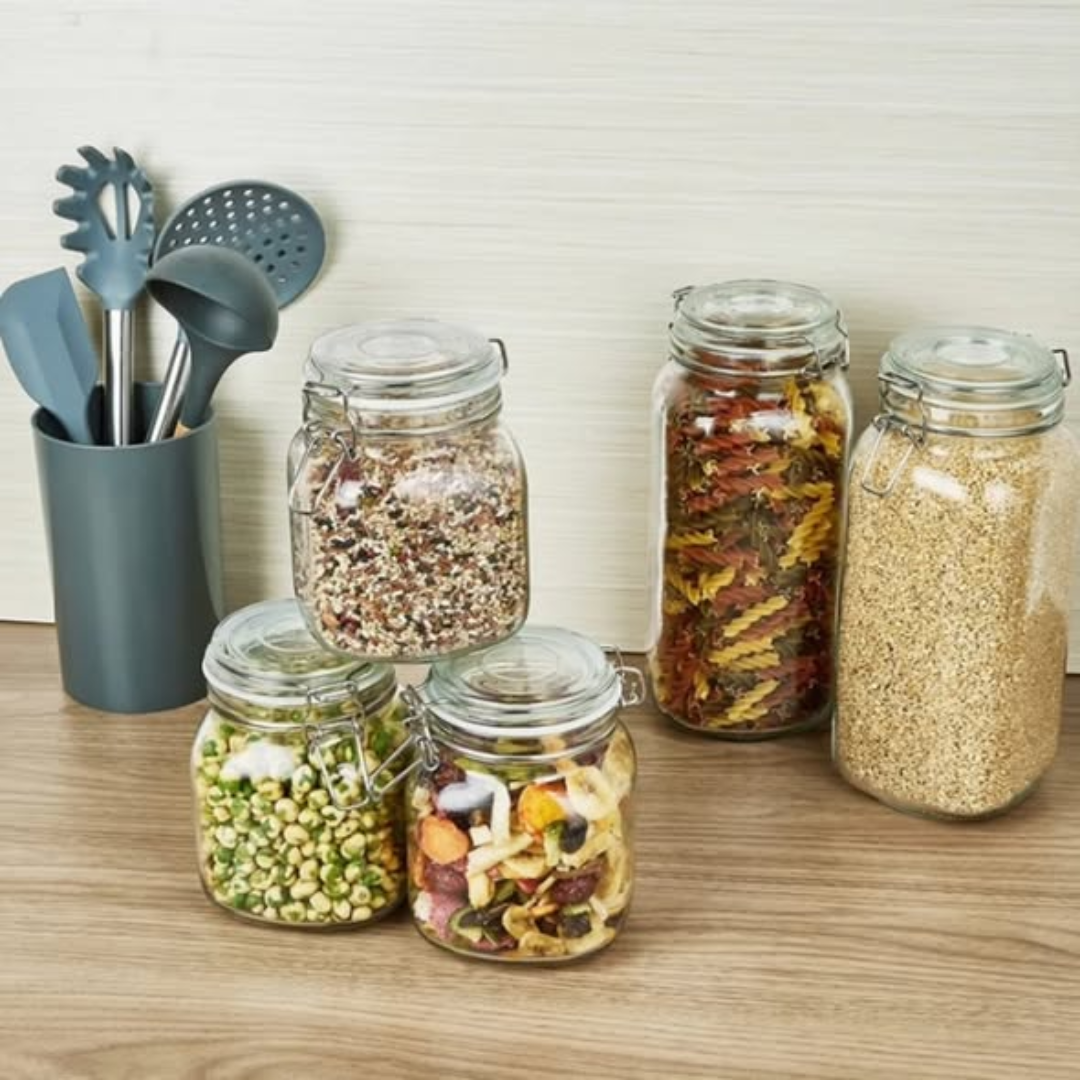 Clip Glass Jar