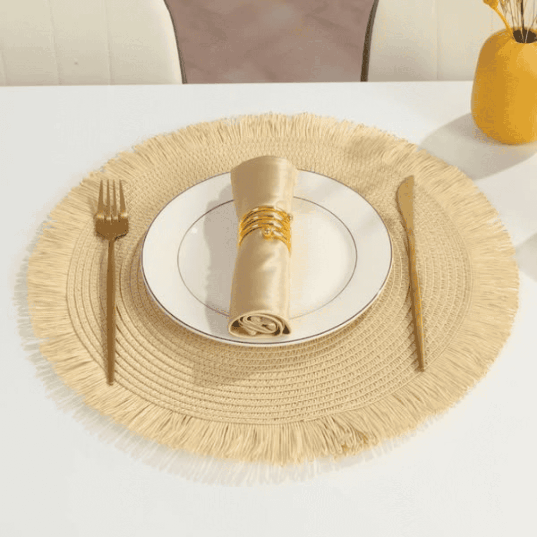 6pcs Set Woven Table Placemats