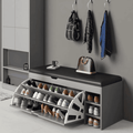 Bucket Flip Shoe Cabinet with Seat Changing Stool Bench
