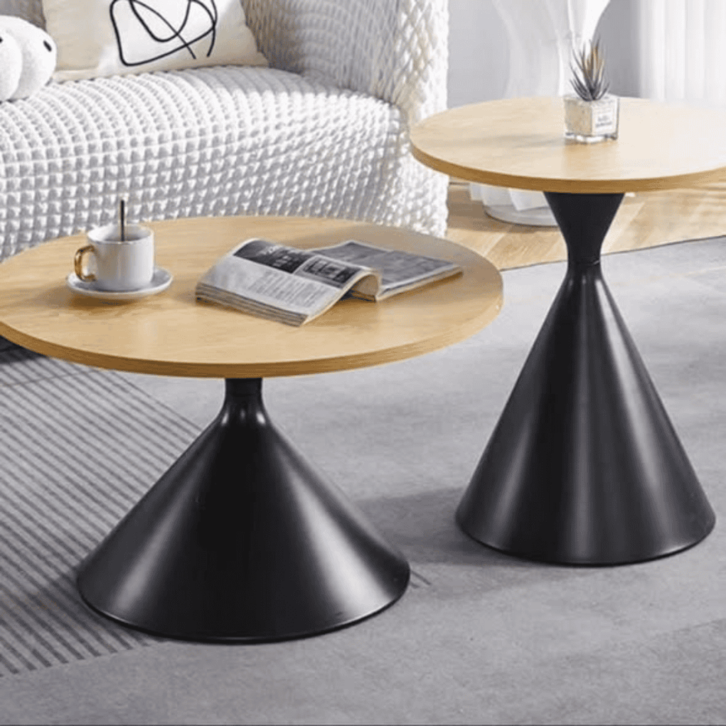 2-in-1 Nesting Table/Stools Set
