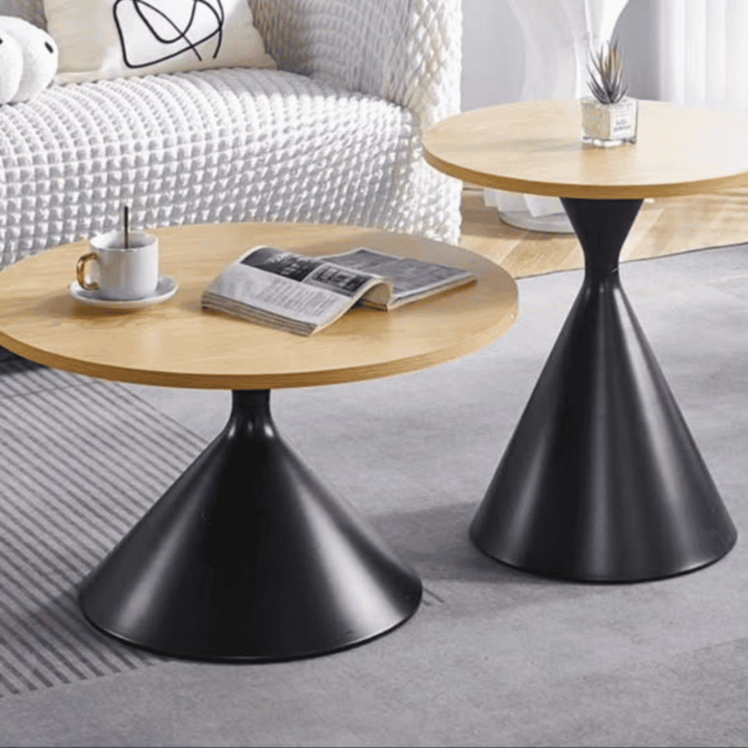 2-in-1 Nesting Table/Stools Set