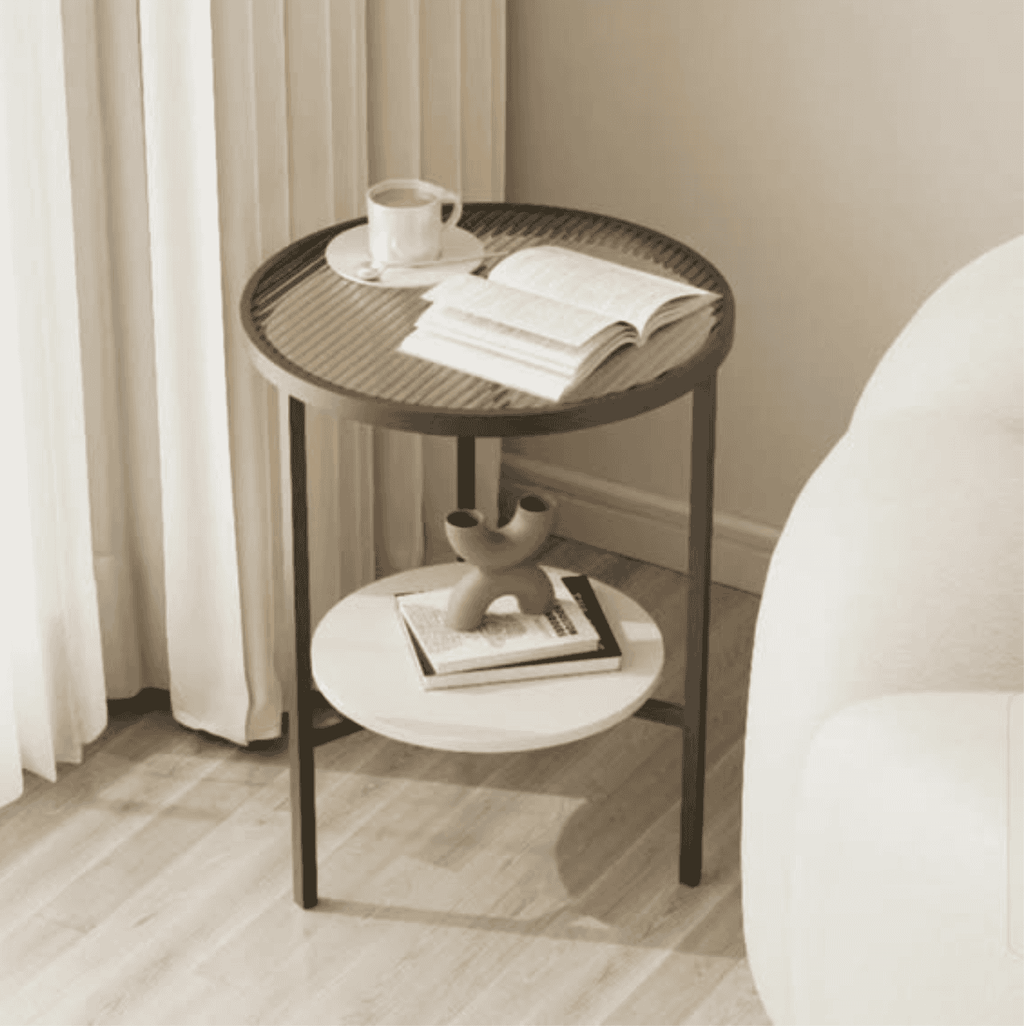Stone Plate Side Table