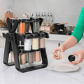 18Pcs Rotating Spice Rack