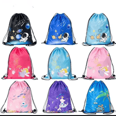 Themed Drawstring Swimming Bag